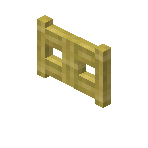 Bamboo Fence Gate — representative authorized Minecraft asset