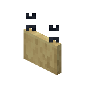 Birch Hanging Sign — representative authorized Minecraft asset