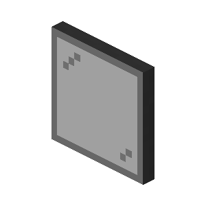 Black Stained Glass Pane — representative authorized Minecraft asset