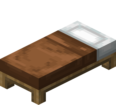 Brown Bed — representative authorized Minecraft asset