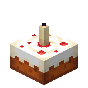 Cake with Candle — representative authorized Minecraft asset