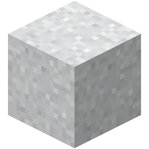 White Concrete Powder — representative authorized Minecraft asset