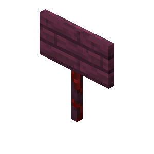 Crimson Sign — representative authorized Minecraft asset