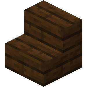 Dark Oak Stairs — representative authorized Minecraft asset