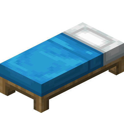 Light Blue Bed — representative authorized Minecraft asset