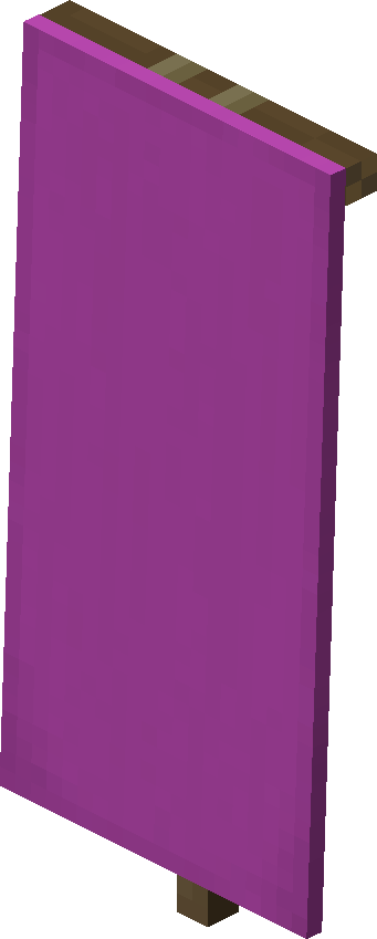 Magenta Banner — representative authorized Minecraft asset
