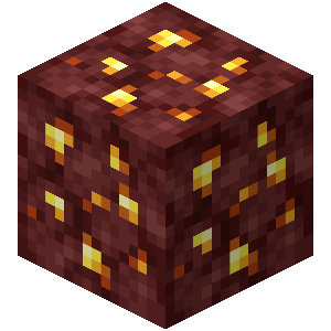Nether Gold Ore — representative authorized Minecraft asset