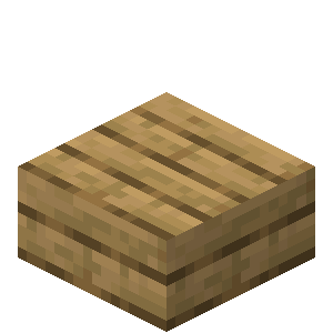 Oak Slab — representative authorized Minecraft asset