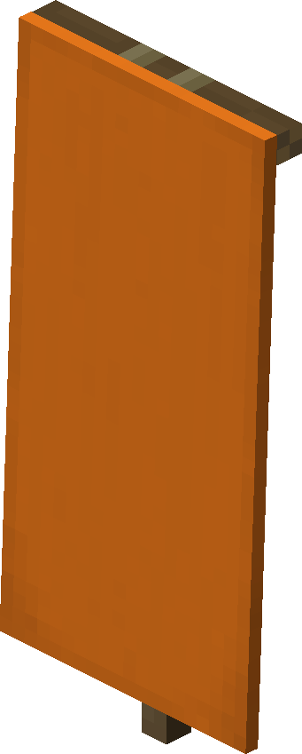 Orange Banner — representative authorized Minecraft asset