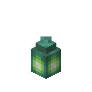 Oxidized Copper Lantern — representative authorized Minecraft asset