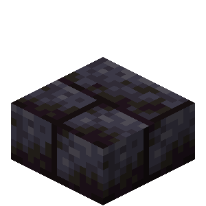 Polished Blackstone Brick Slab — representative authorized Minecraft asset