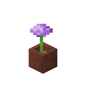 Potted Allium — representative authorized Minecraft asset