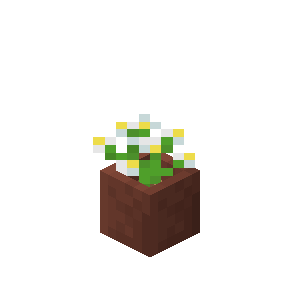 Potted Azure Bluet — representative authorized Minecraft asset