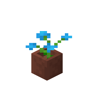Potted Blue Orchid — representative authorized Minecraft asset