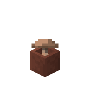 Potted Brown Mushroom — representative authorized Minecraft asset