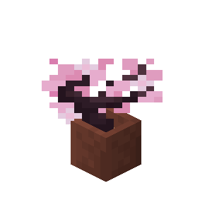 Potted Cherry Sapling — representative authorized Minecraft asset