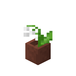 Potted Lily of the Valley — representative authorized Minecraft asset