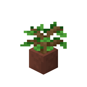 Potted Oak Sapling — representative authorized Minecraft asset