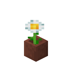Potted Oxeye Daisy — representative authorized Minecraft asset