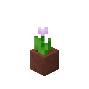 Potted Pink Tulip — representative authorized Minecraft asset