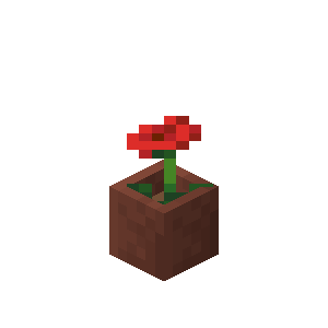 Potted Poppy — representative authorized Minecraft asset