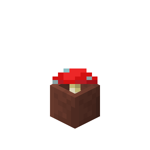 Potted Red Mushroom — representative authorized Minecraft asset