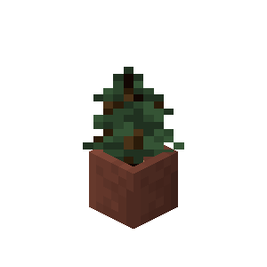 Potted Spruce Sapling — representative authorized Minecraft asset