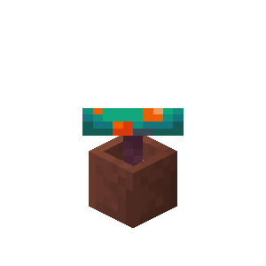 Potted Warped Fungus — representative authorized Minecraft asset