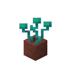 Potted Warped Roots — representative authorized Minecraft asset