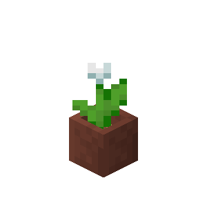 Potted White Tulip — representative authorized Minecraft asset