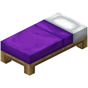 Purple Bed — representative authorized Minecraft asset
