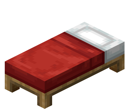 Red Bed — representative authorized Minecraft asset