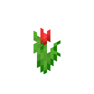 Red Tulip — representative authorized Minecraft asset