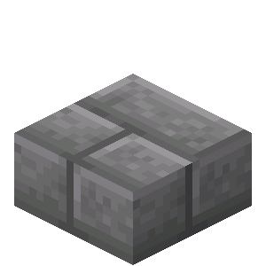 Stone Brick Slab — representative authorized Minecraft asset