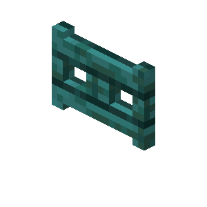 Warped Fence Gate — representative authorized Minecraft asset