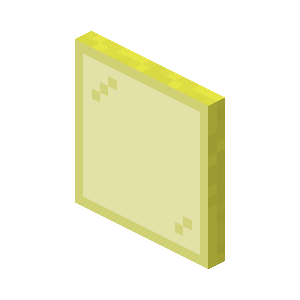 Yellow Stained Glass Pane — representative authorized Minecraft asset