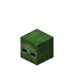 Zombie Wall Head — representative authorized Minecraft asset