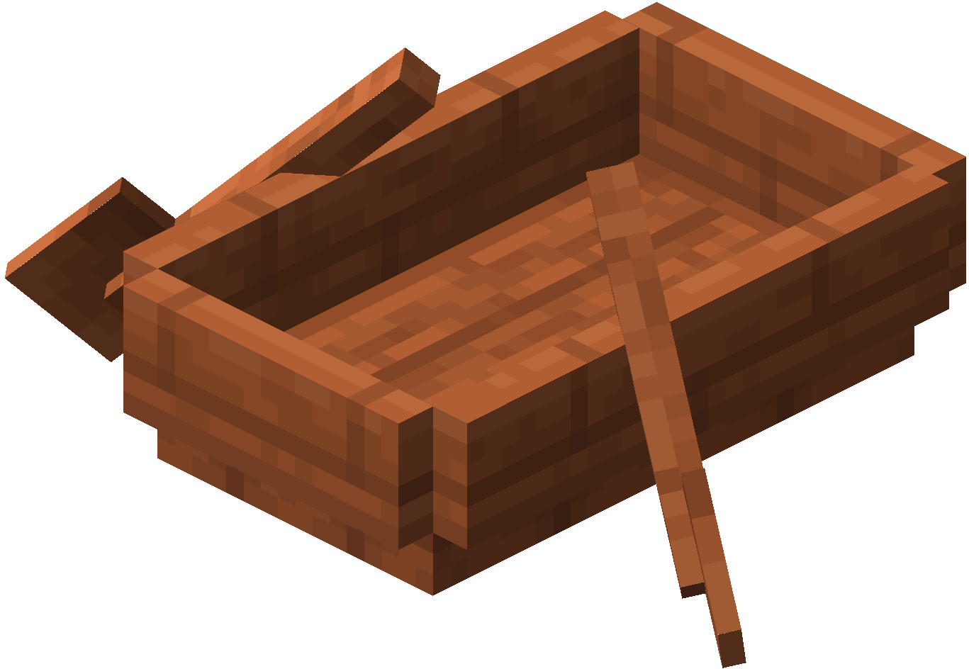 Acacia Boat Recipe — representative authorized Minecraft asset