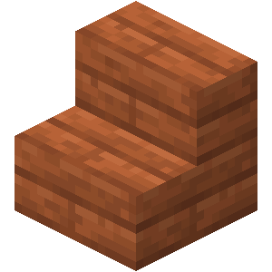 Acacia Stairs — representative authorized Minecraft asset
