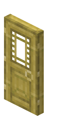Bamboo Door — representative authorized Minecraft asset