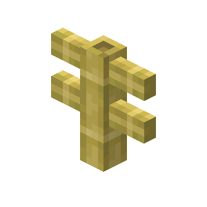 Bamboo Fence Recipe — representative authorized Minecraft asset