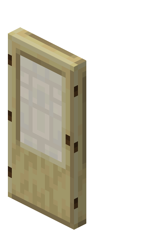Birch Door — representative authorized Minecraft asset