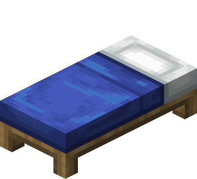 Blue Bed — representative authorized Minecraft asset