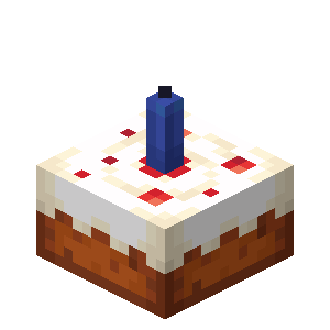 Blue Candle Cake — representative authorized Minecraft asset