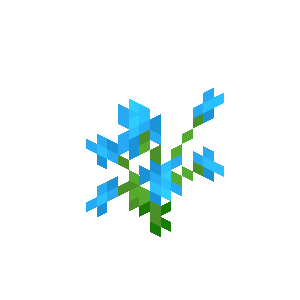 Blue Orchid — representative authorized Minecraft asset