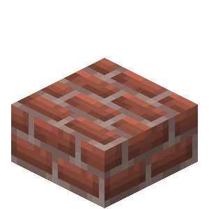 Brick Slab — representative authorized Minecraft asset