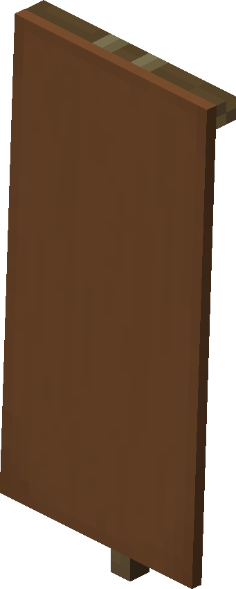 Brown Banner — representative authorized Minecraft asset