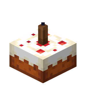 Brown Candle Cake — representative authorized Minecraft asset