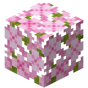 Cherry Leaves — representative authorized Minecraft asset