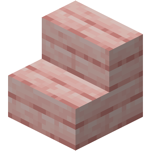 Cherry Stairs — representative authorized Minecraft asset